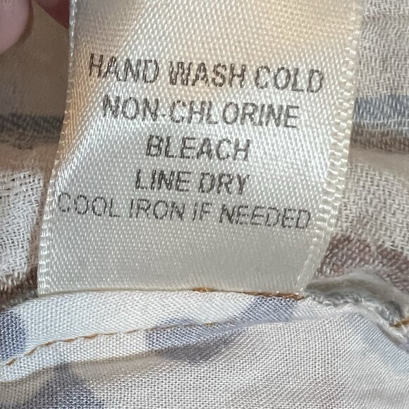 Aratta Silent Journey Women’s Shirt Size XS Blouse Button Striped Floral Pocket - Picture 14 of 14